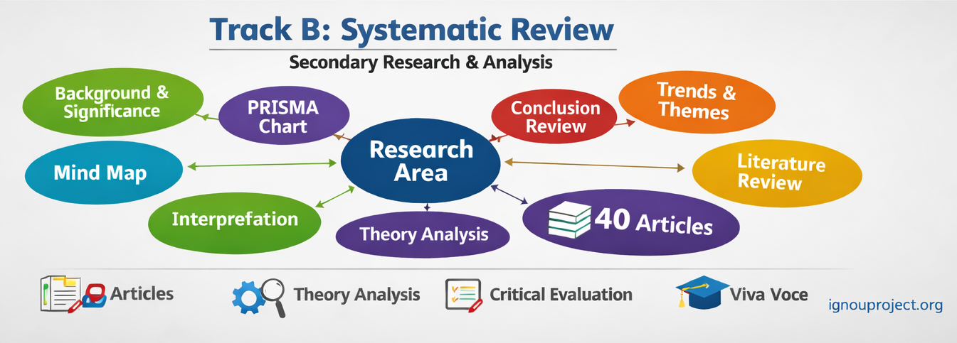 How to make IGNOU MAJDM Project (MNMP 12) Track A & Track B