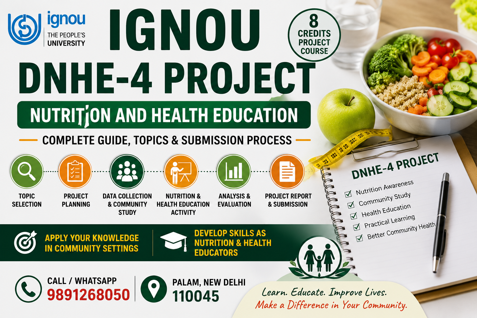 IGNOU DNHE-4 Project Nutrition and Health Education