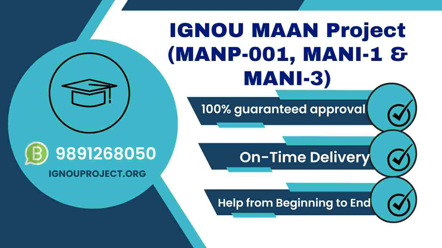 IGNOU MAAN Project (MANP-001, MANI-1 & MANI-3)