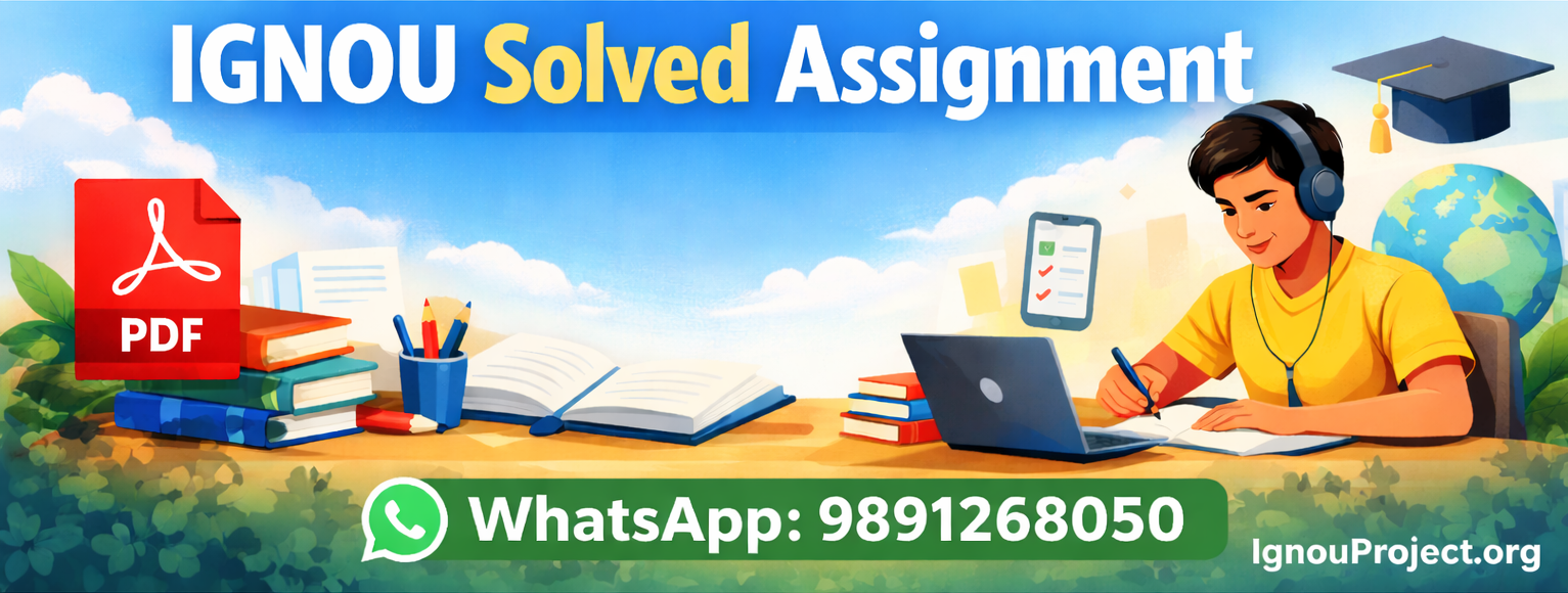 ignou solved assignment