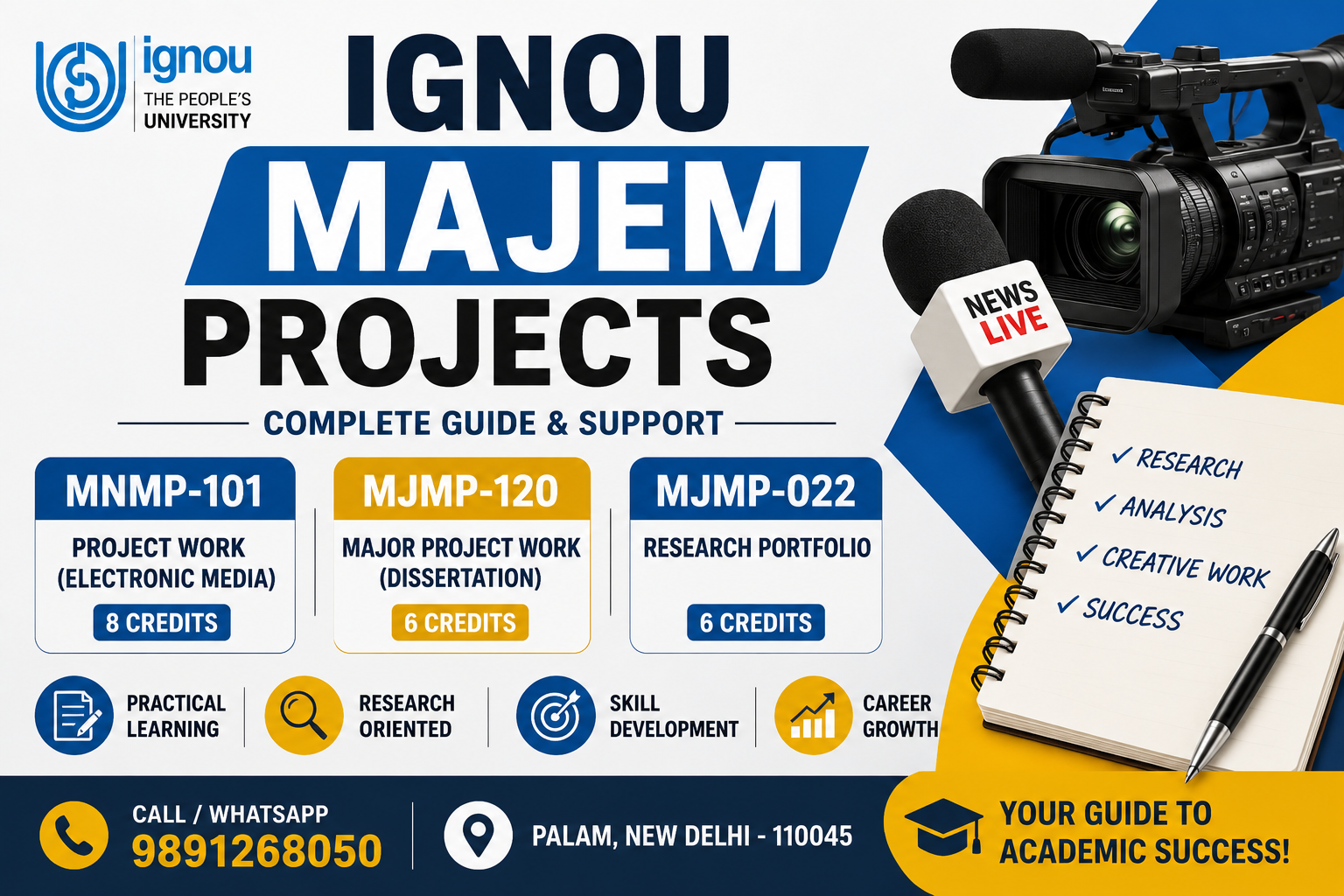 IGNOU MAJEM Project MNMP-101 MJMP-120 MJMP-022