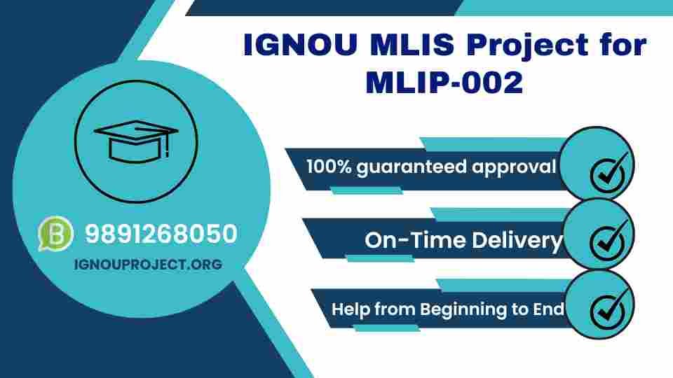 IGNOU MLIS Project for MLIP-002