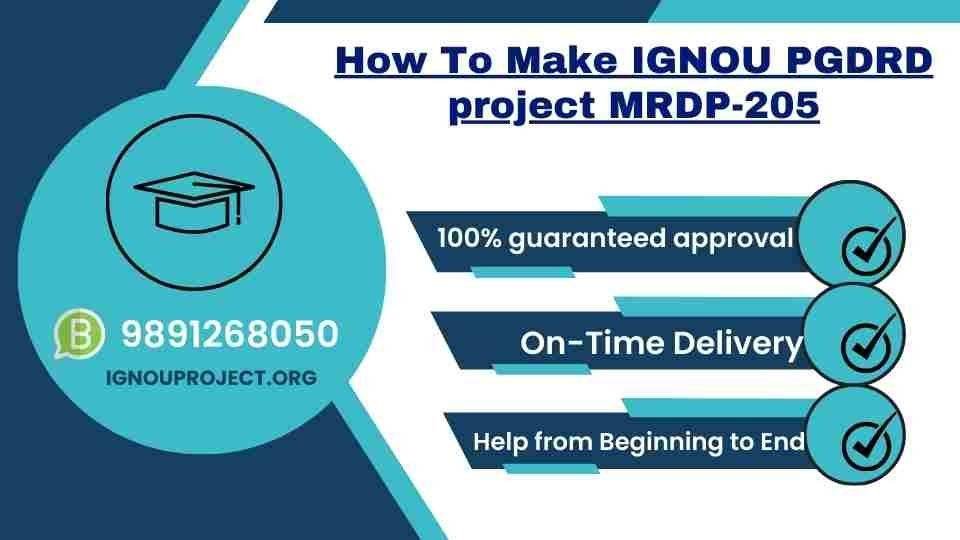 How To Make IGNOU PGDRD project MRDP-205