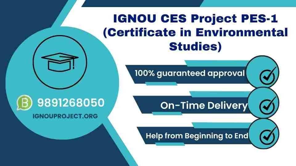 IGNOU CES Project For PES-1