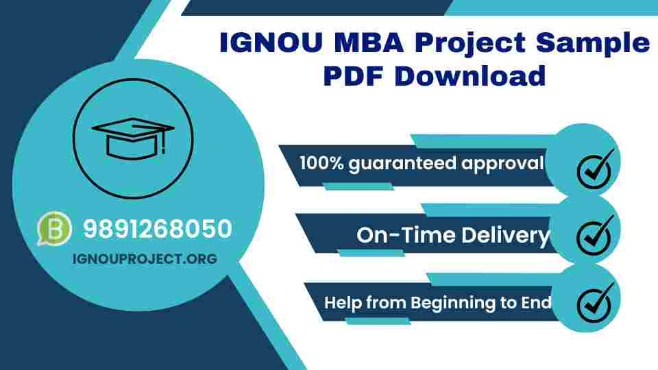 IGNOU MBA Project Sample PDF