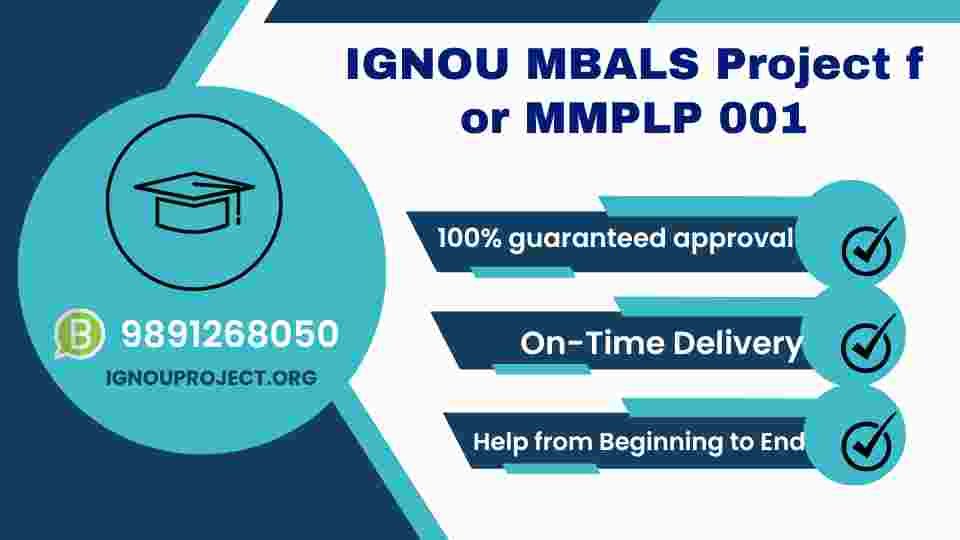 IGNOU MBALS Project for MMPLP 001