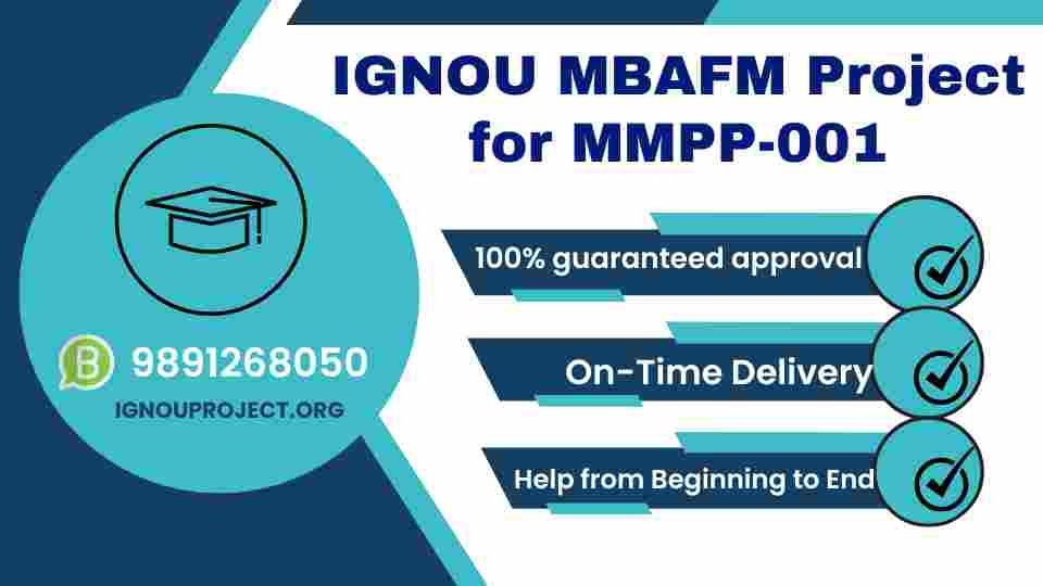 IGNOU MBAFM Project for MMPP-001