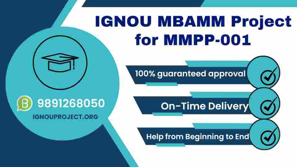 IGNOU MBAMM Project for MMPP-001