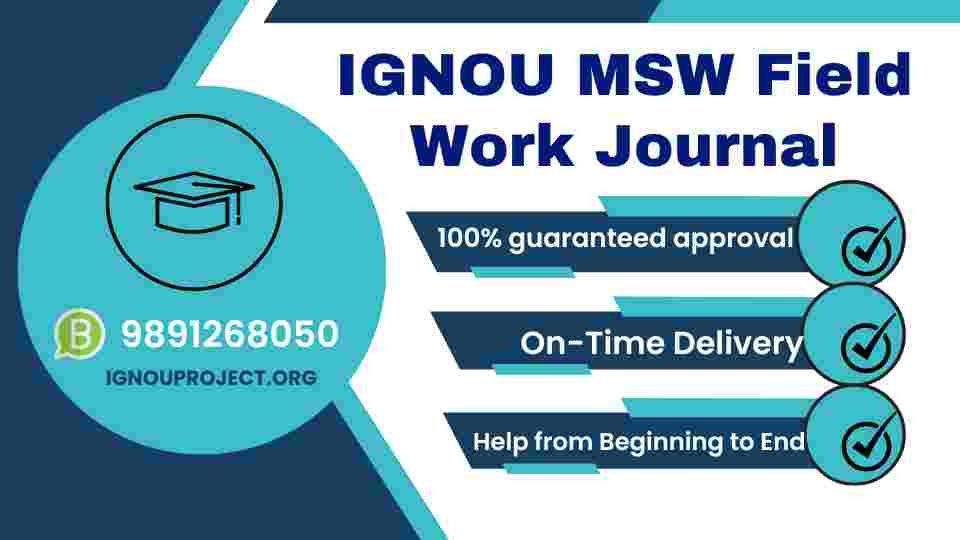 IGNOU MSW Field Work Journal