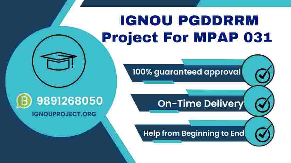 IGNOU PGDDRRM Project For MPAP 031