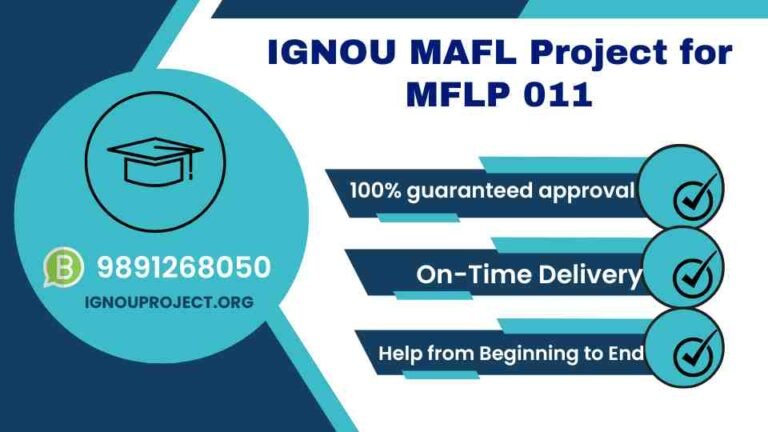 IGNOU MAFL Project for MFLP 011