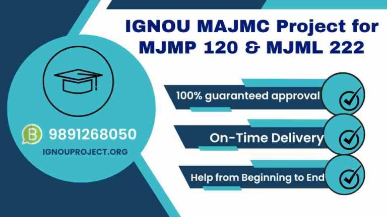 IGNOU MAJMC Project for MJMP 120 & MJML 222