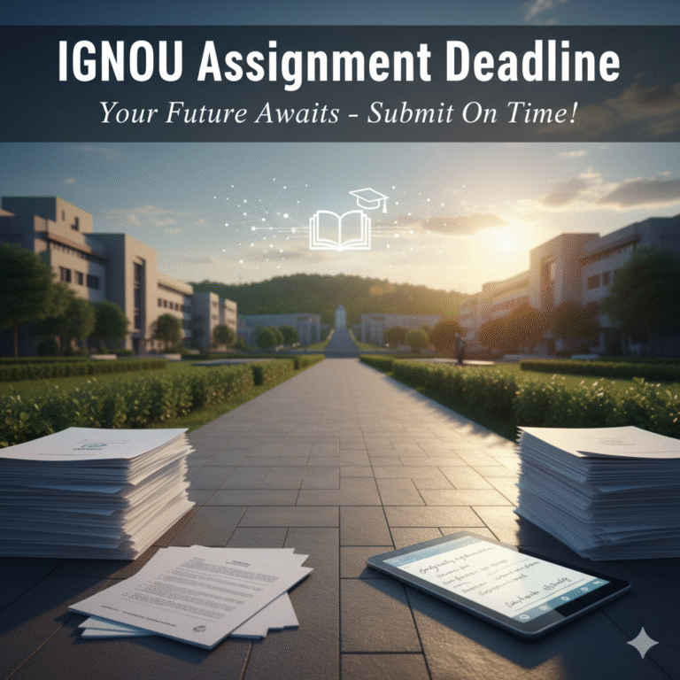 IGNOU Assignment Submission Deadline for December 2025 TEE