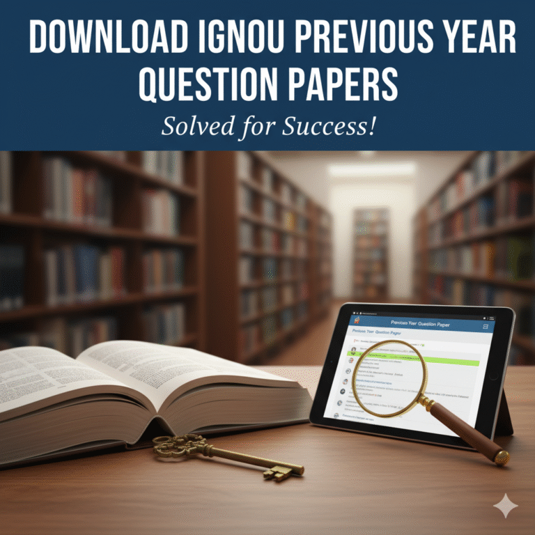 Download IGNOU Previous Year Question Papers Solved