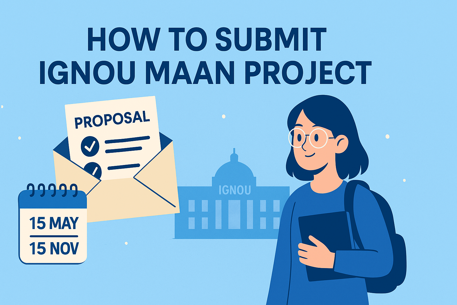 how to submit ignou maan project