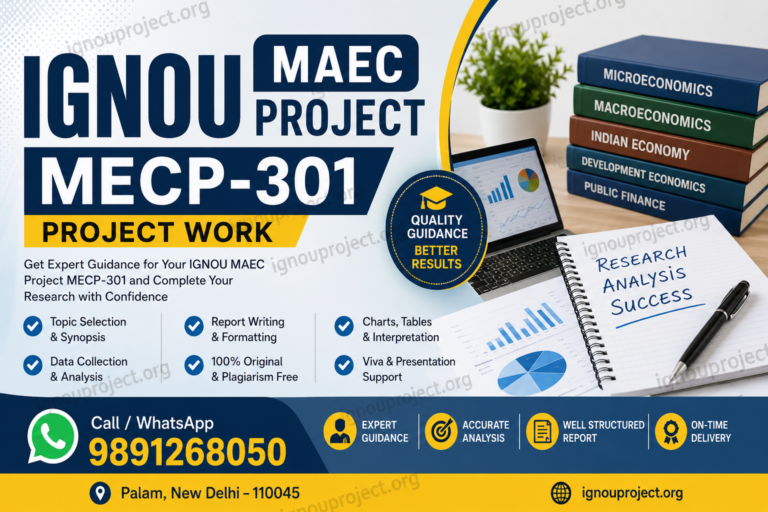 IGNOU MAEC Project MECP-301