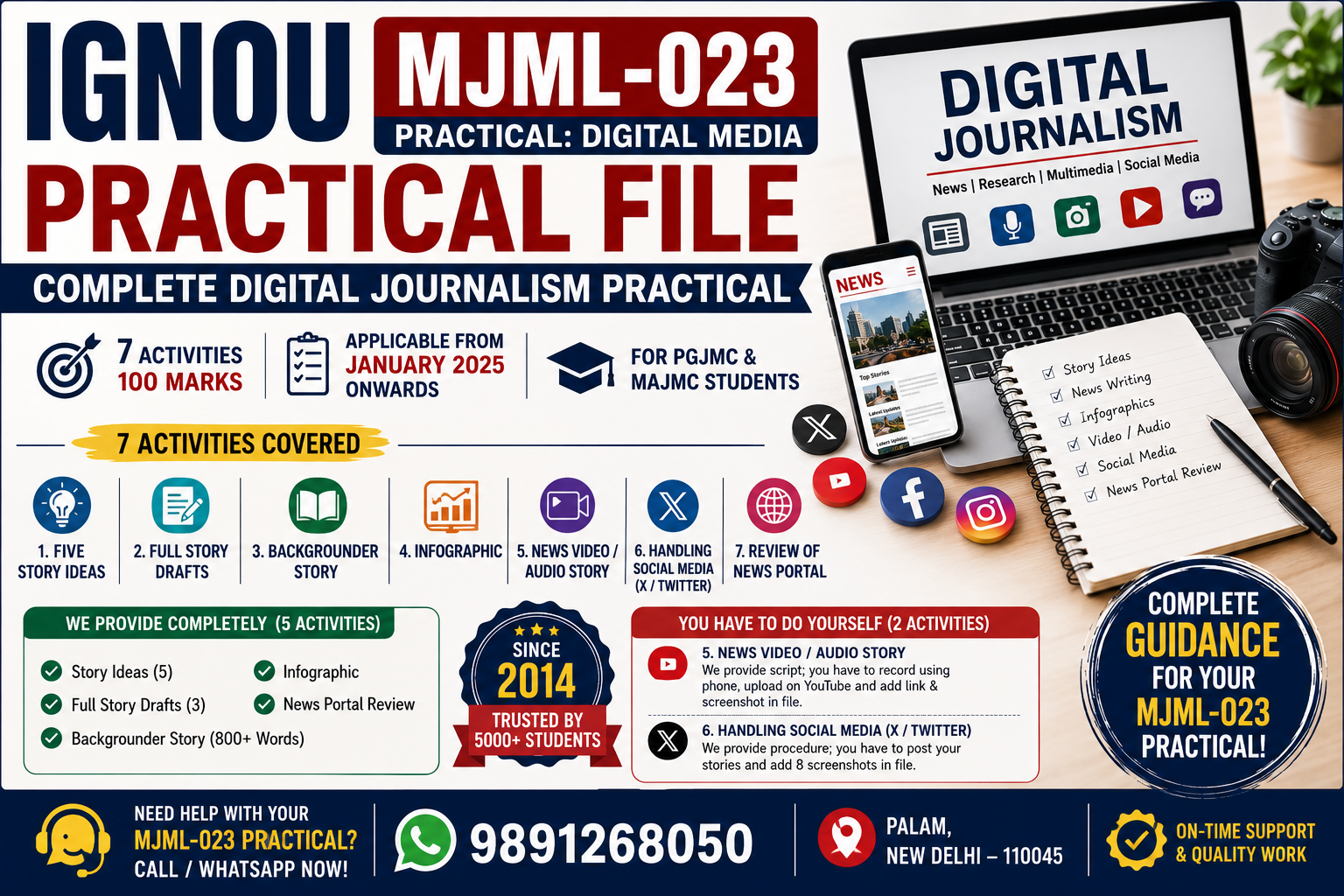 IGNOU MJML-023 Practical Digital Media File