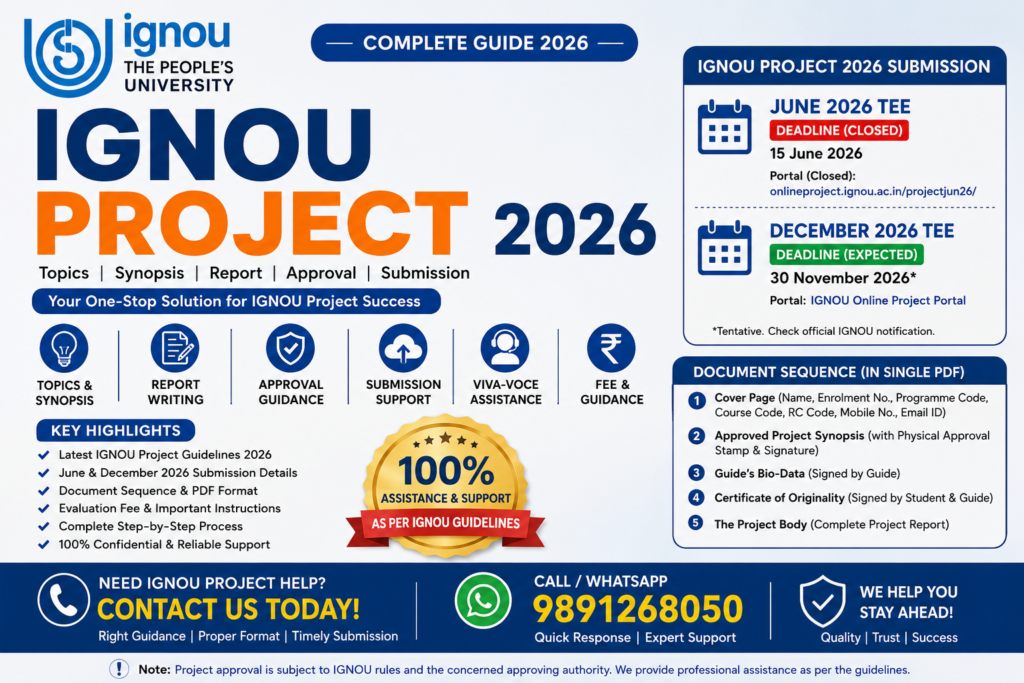 IGNOU Project 2026